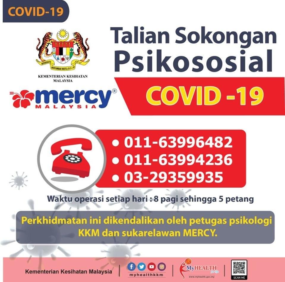 talian sokongan psikososial covid19